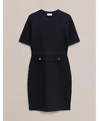 Hobbs London Women's Dannie Cinched-Waist Collard Shirt
