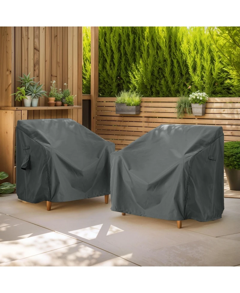 Busdays Patio Outdoor Club Chair Cover, Set of 2.