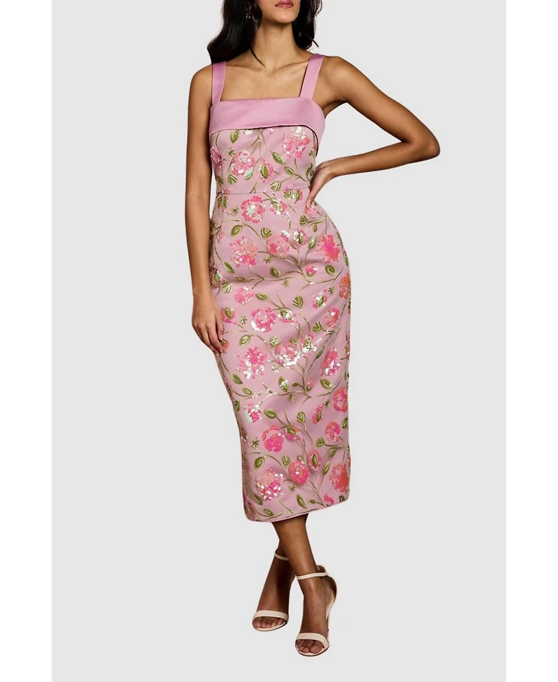 Coast Women's Sequin Floral Pencil Dress