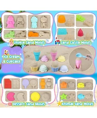 Gnuadz 36-piece Beach Sand Bucket Castle Building Kit Shovel Toys
