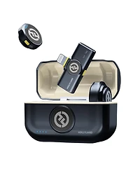 Hollyland Lark M2 2.4GHz 2-Person Wireless Lavalier Microphone System with Lightning Plug, Shine Charcoal