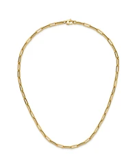 Macy's Paperclip Chain Necklace in 18k Yellow Gold