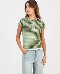 Grayson Threads, The Label Juniors' Bambi Short-Sleeve Layered-Look Top