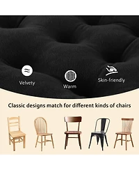 Gnuadz 4 Piece Tufted Square Seat Cushions With Ties