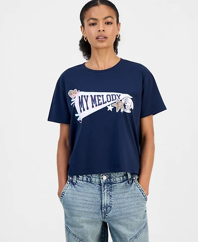 Grayson Threads, The Label Juniors' My Melody Pennant Graphic T-Shirt