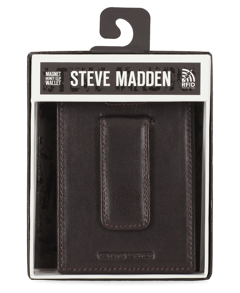 Steve Madden Men's Glove Magnet Front Pocket Wallet