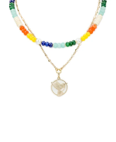 Patricia Nash Beaded Charm Convertible Necklace