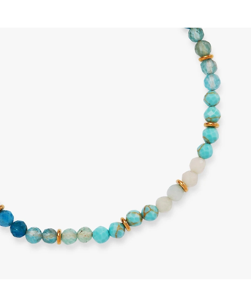 Alex and Ani Turquoise Ombre Semi-Precious Beaded Anklet