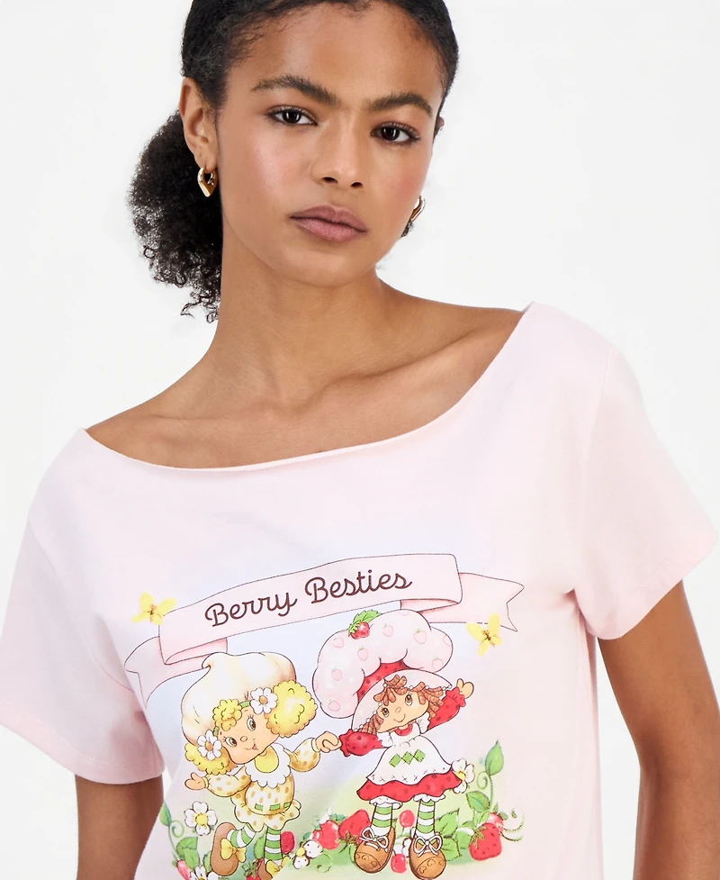 Love Tribe Juniors' Strawberry Shortcake Graphic T-Shirt