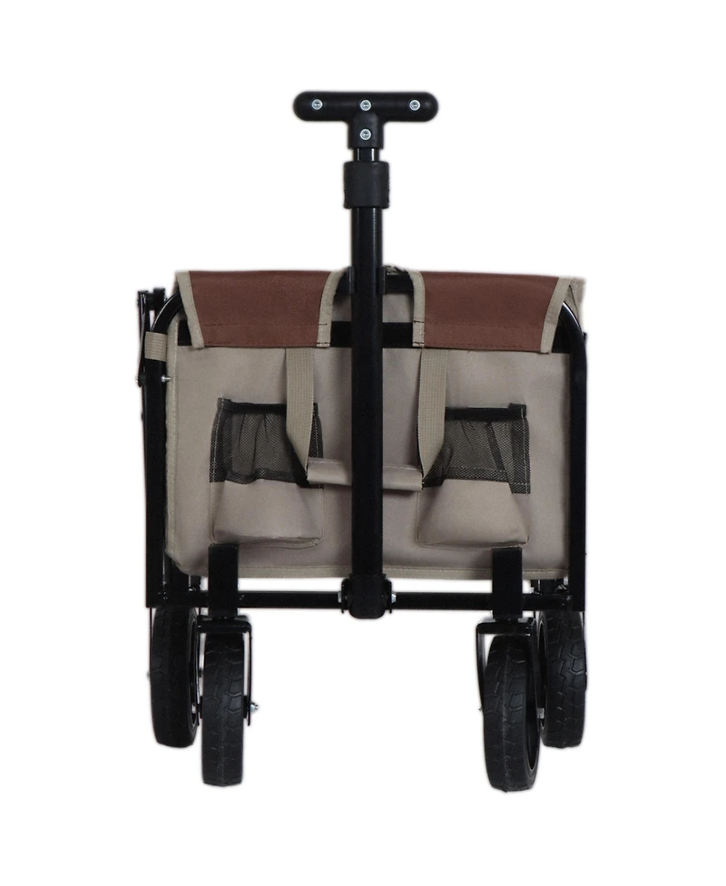 Mondawe All-in-One Convertible Camping Utility Carts - Bench Seat, Dog Tether w/ 360degree(s) All-Terrain Wheels