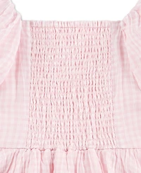 abercrombie kids Girls' Emerson Gauze Puff Sleeve Dress