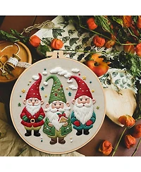 Gnuadz 3 Sets Holiday Embroidery Kit Beginners Hoop Diy Craft