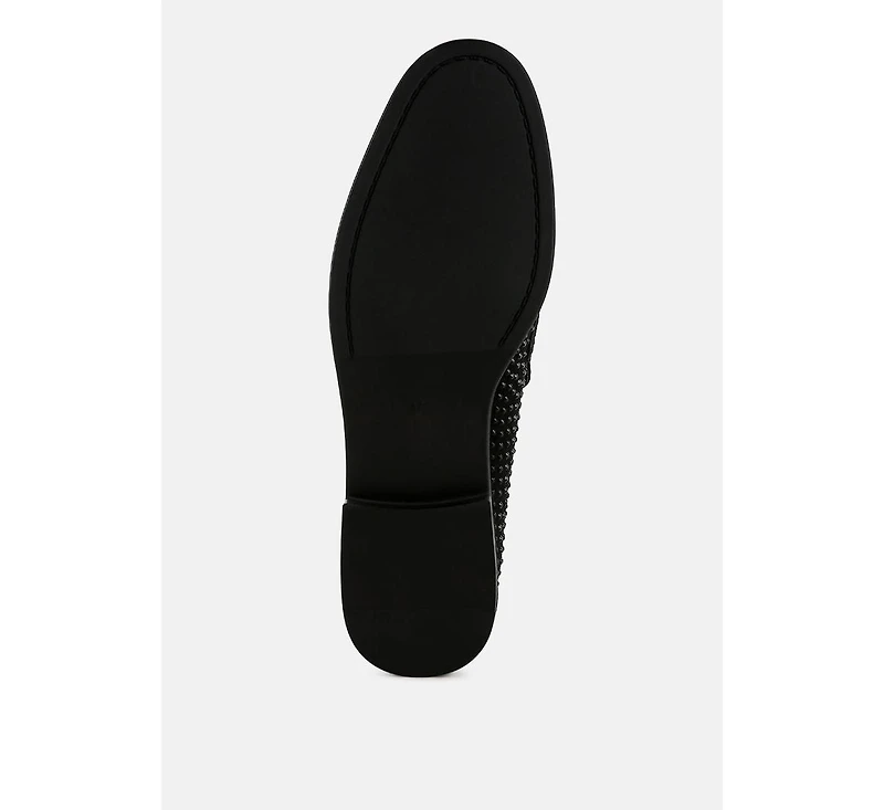 Hobbs Rhinestones Embellished Loafers