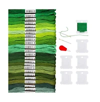 Gnuadz 24 Skeins Gradient Embroidery Floss Friendship Bracelet Thread