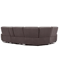Symond 5-Piece Leather 2 Power Motion Sectional Sofa