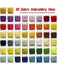 Gnuadz 400plus pieces Friendship Bracelet Kit Embroidery Floss Beads Tools