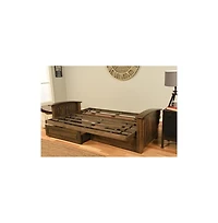 Kodiak Washington Convertible Futon Sofa Bed with Storage Drawer