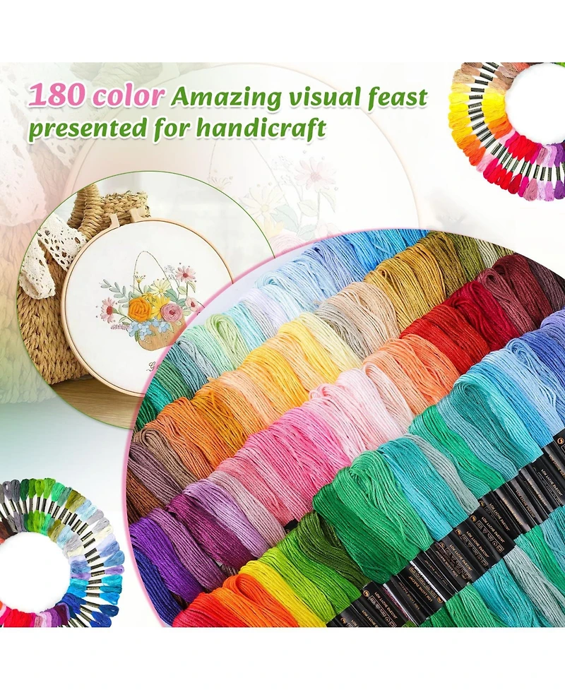 Gnuadz Colors Embroidery Thread Floss Friendship Bracelet String Cross Stitch Supplies Cotton Yarn Crafts