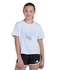 adidas Girls' 8-16 Short-Sleeve Graphic T-Shirt