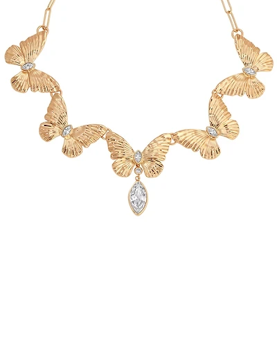 Ettika Gold-Plated Butterfly Choker Necklace