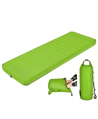 Gouun Self-Inflating Folding Camping Sleeping Mattress with Carrying Bag, Lightweight Portable Pad