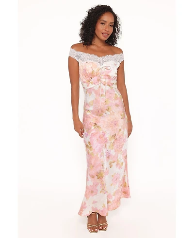 Petal and Pup Women's Voss Off Shoulder Lace Maxi Dress