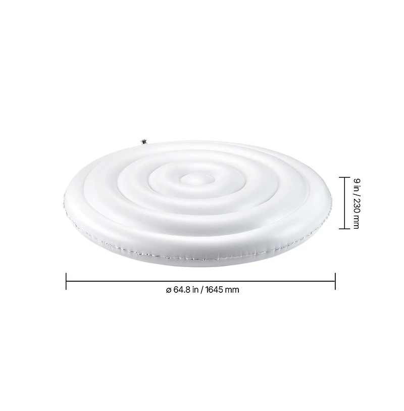 Sugift Inflatable Hot Tub Cover 65 in Round Weatherproof Waterproof Insulating Lid