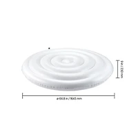 Sugift Inflatable Hot Tub Cover 65 in Round Weatherproof Waterproof Insulating Lid