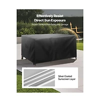Sugift Waterproof Patio Furniture Cover 94x94x28 in Square Outdoor Table Chair Cover