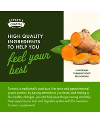 Swanson Turmeric Antioxidant Supplement, Joint, Heart, Liver, Mood and Memory Support, Curcuma Longa 720 Miligram, 240 Capsules, 120 Servings