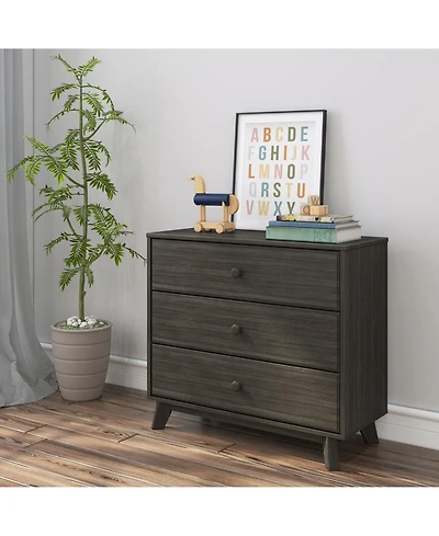 Max and Lily Solid Wood 3 Drawer Dresser