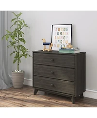 Max and Lily Solid Wood 3 Drawer Dresser