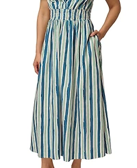 Adrianna Papell Women's V-Neck Midi Dress