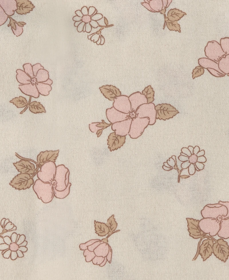 Carter's Baby Girls' Flowers Receiving Blankets, 4-Pack
