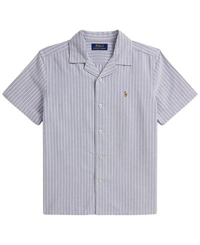 Polo Ralph Lauren Boys' 8-20 Striped Cotton Oxford Camp Shirt