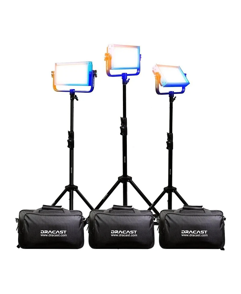 Dracast Plus Series Led500 30W Bi-Color LED 3-Light Location Kit
