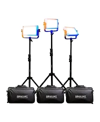 Dracast Plus Series Led500 30W Bi-Color LED 3-Light Location Kit