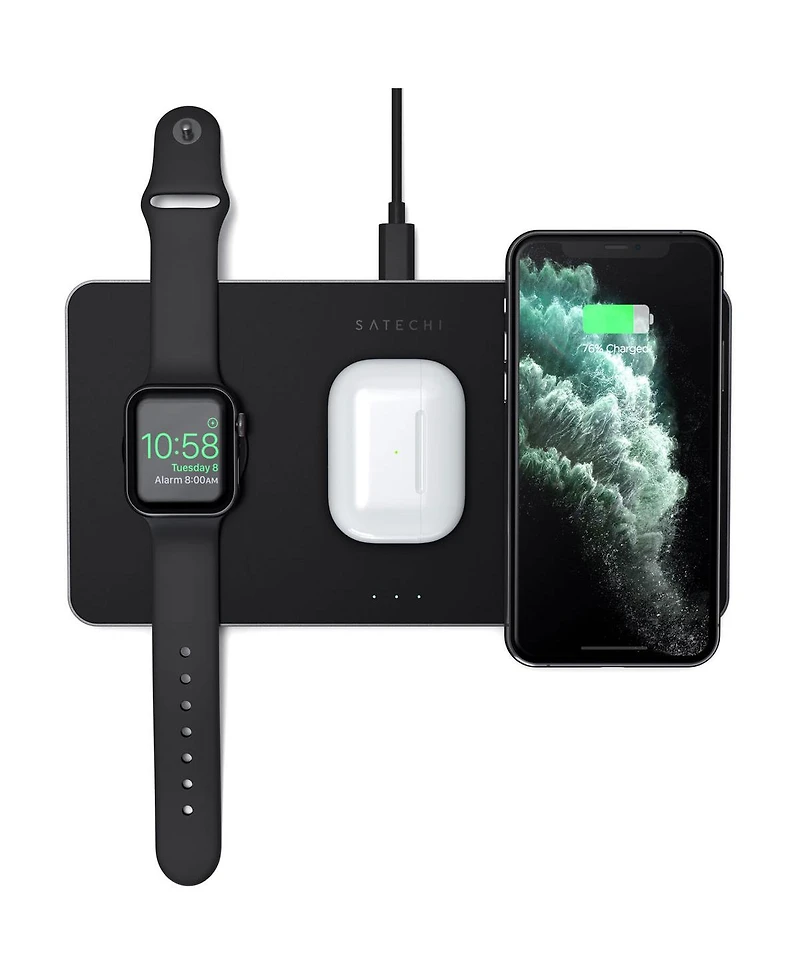 Satechi 7.5W Trio Wireless Charger with Magnetic Pad