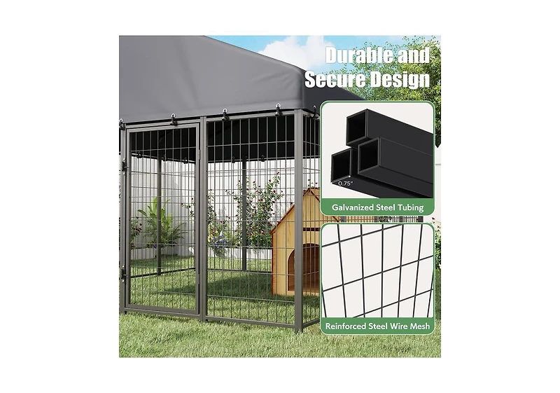 Aecojoy Heavy Duty Outdoor Dog Kennel