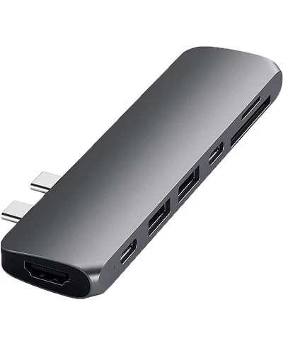 Satechi 7-In-1 Dual Usb Type-c Pro Hub for Select MacBook Pro and MacBook Air
