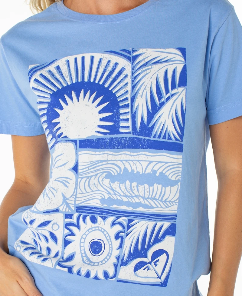 Roxy Women's Beach Things Graphic Crewneck Top