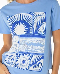 Roxy Women's Beach Things Graphic Crewneck Top