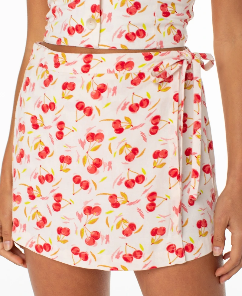 Roxy Women's Zola Tie-Waist Printed Skort