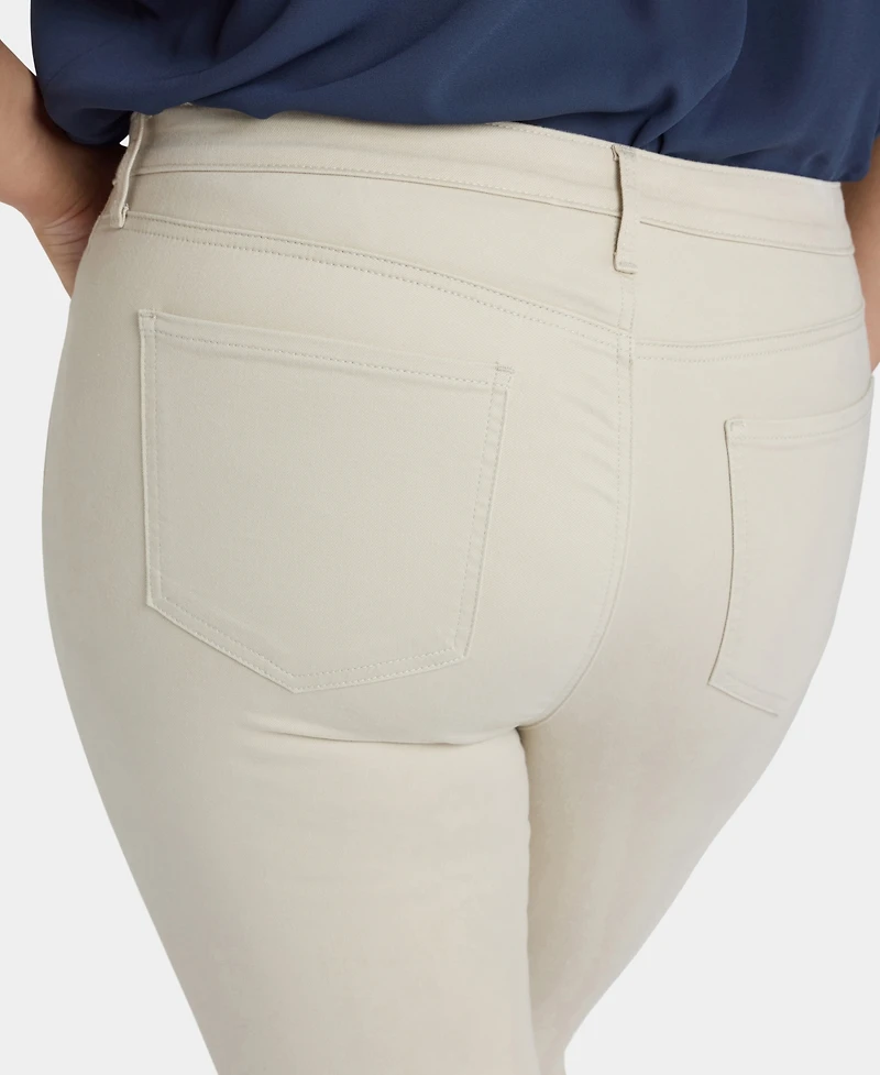 Nydj Plus Sheri Ankle Fray Hem Jeans with Lift Tuck Technology