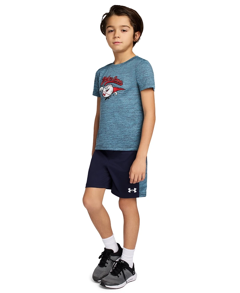 Under Armour Boys' 2T-7 Crewneck T-Shirt and Shorts, 2-Piece Set
