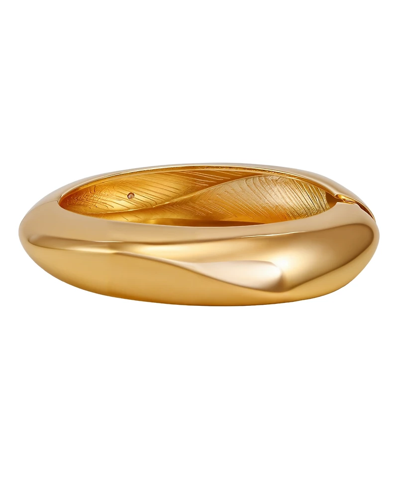 Guess Gold-Tone Hinge Bangle Bracelet