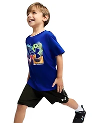 Under Armour Boys' 2T-7 Tech 4Baller T-Shirt and Shorts, 2-Piece Set