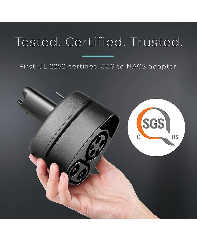 Lectron CCS1 to Nacs Adapter for Tesla Model S, 3, X, Y (500A, 1000V)