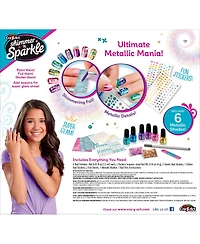 Shimmer 'N Sparkle: Metallic Rainbow Nail Art