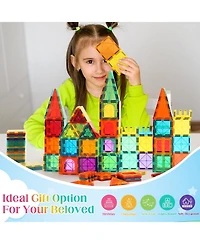 Gnuadz Magnetic Building Tiles Educational Stacking Blocks Construction Stem Toys